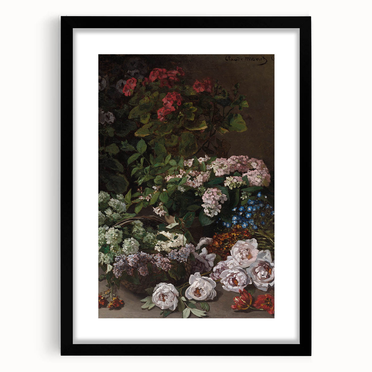 Impressionist Wall Art - Spring Flowers by Claude Monet - Floral Elegance