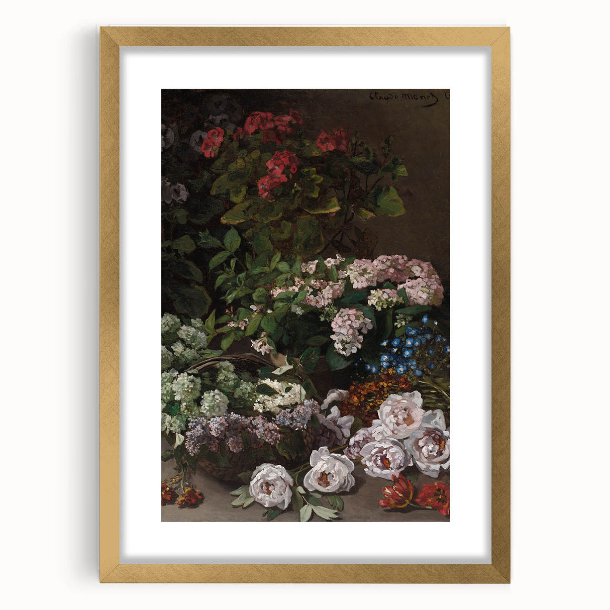 Impressionist Wall Art - Spring Flowers by Claude Monet - Floral Elegance