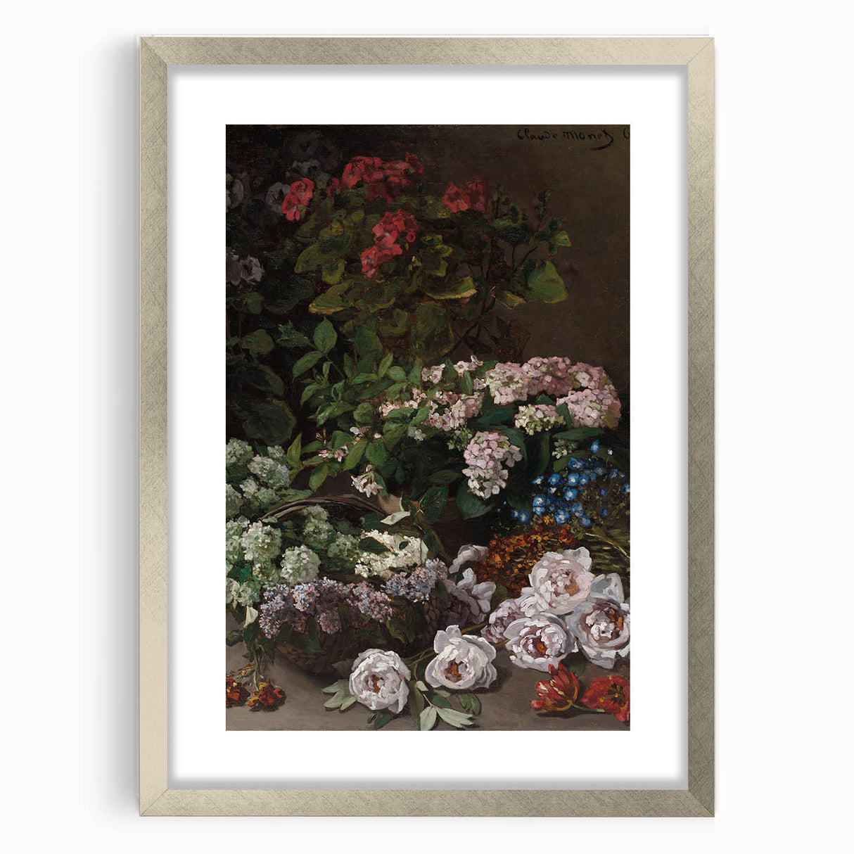 Impressionist Wall Art - Spring Flowers by Claude Monet - Floral Elegance