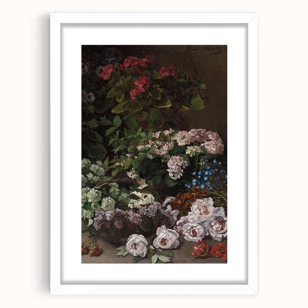 Impressionist Wall Art - Spring Flowers by Claude Monet - Floral Elegance