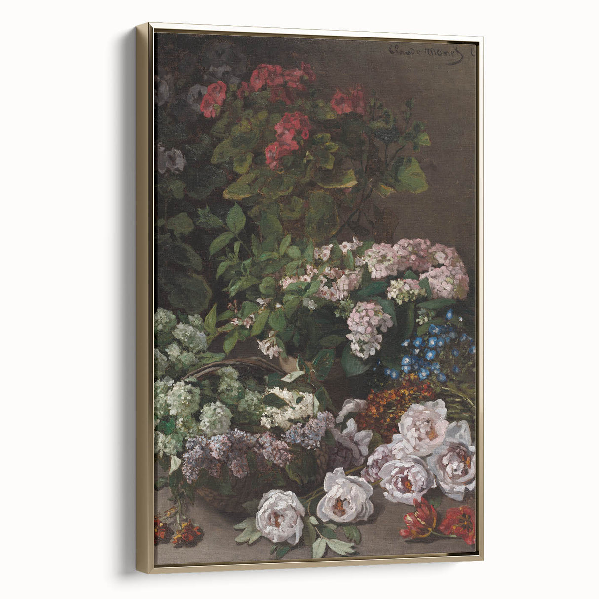 Impressionist Wall Art - Spring Flowers by Claude Monet - Floral Elegance