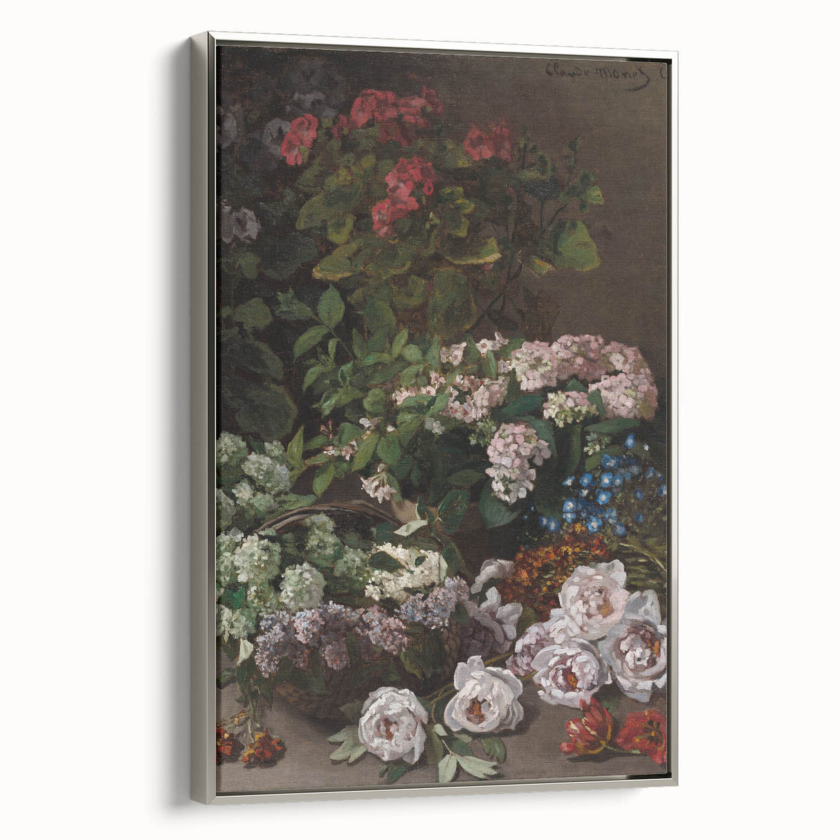 Impressionist Wall Art - Spring Flowers by Claude Monet - Floral Elegance