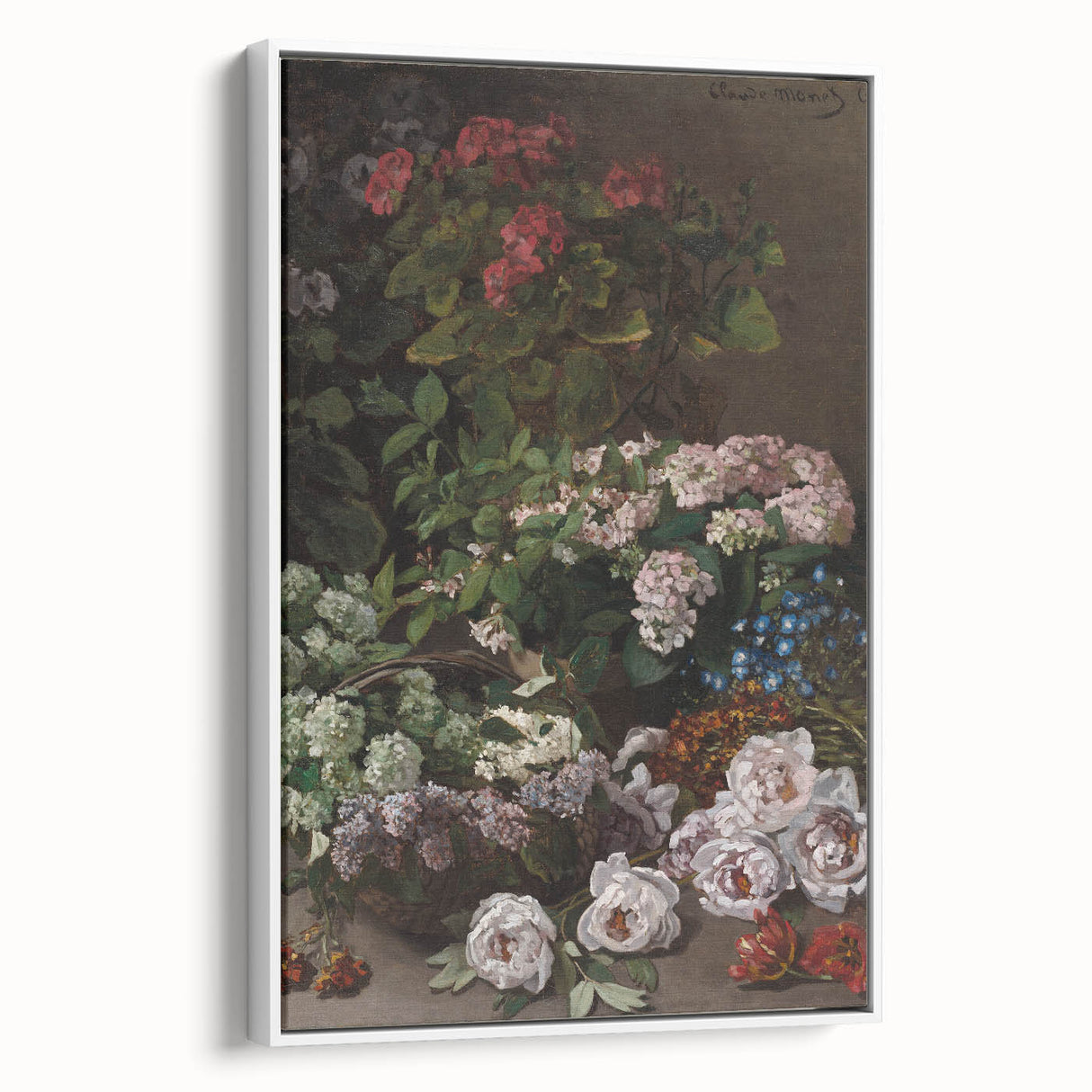 Impressionist Wall Art - Spring Flowers by Claude Monet - Floral Elegance