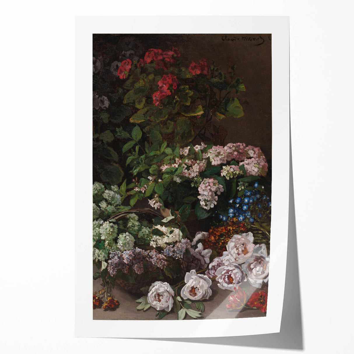 Impressionist Wall Art - Spring Flowers by Claude Monet - Floral Elegance