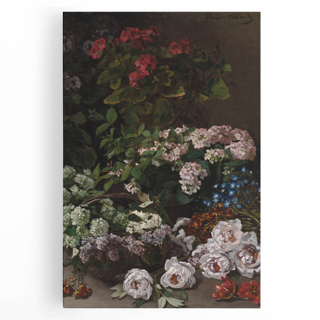 Impressionist Wall Art - Spring Flowers by Claude Monet - Floral Elegance