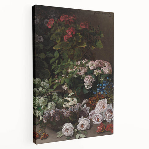 Impressionist Wall Art - Spring Flowers by Claude Monet - Floral Elegance