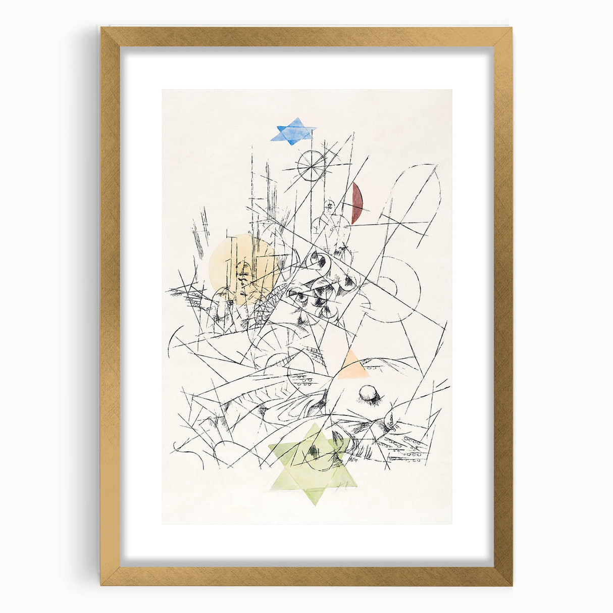 Hope and Destruction | Abstract Modern Art Print by Paul Klee