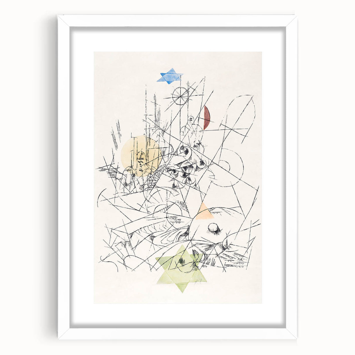 Hope and Destruction | Abstract Modern Art Print by Paul Klee