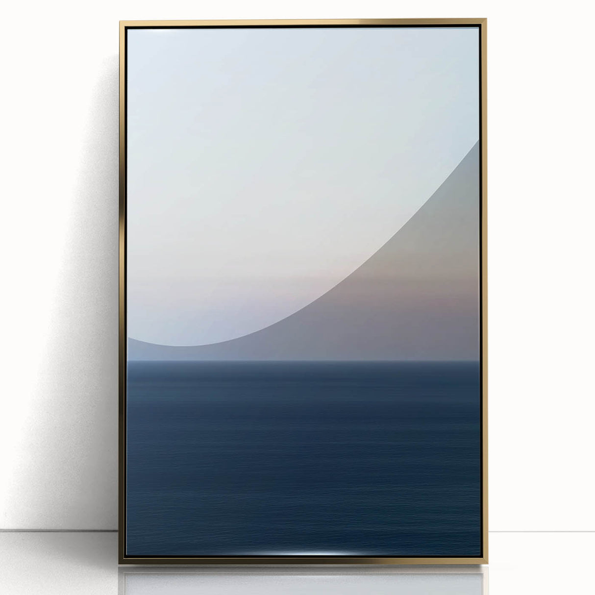 Serene Ocean Horizon – Minimal Dynamic Abstract Motion Wall Art