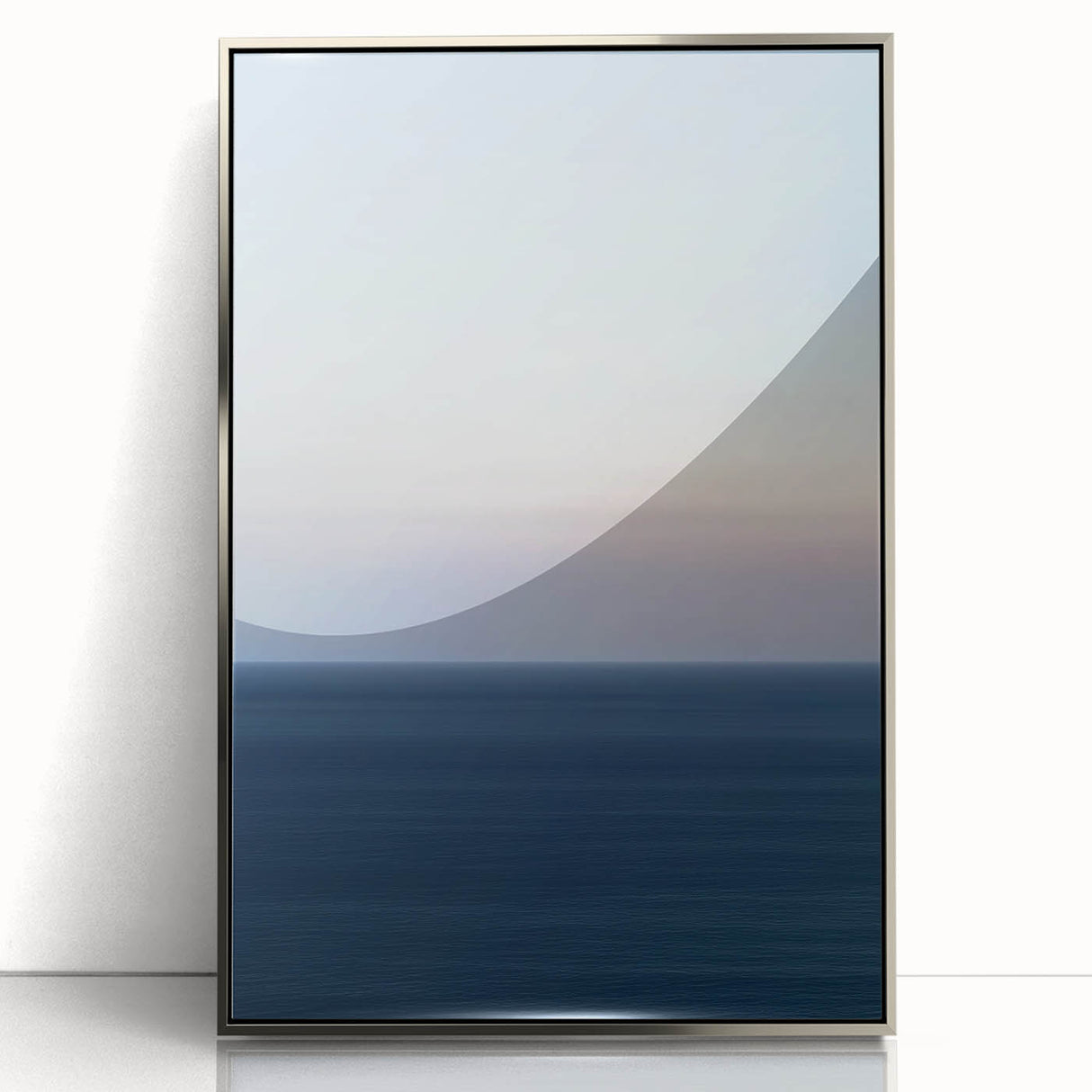 Serene Ocean Horizon – Minimal Dynamic Abstract Motion Wall Art