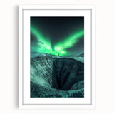 Framed landscape artwork depicting a serene cave scene, featuring natural earthy tones and a white mat, ideal for enhancing home decor and artistic ambiance.