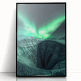 Framed acrylic artwork depicting a captivating cave landscape, showcasing intricate textures and colors, ideal for enhancing modern home decor with a touch of nature.