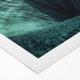 Rolled canvas depicting stunning abstract landscapes with cave formations, showcasing rich colors and intricate textures, ideal for modern home decor.