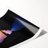 Stunning landscape artwork featuring dramatic cliffs and vibrant colors, rolled for easy shipping and perfect for home decor. Ideal for nature lovers and art enthusiasts.