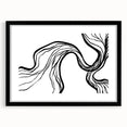 Dining Room Wall Art - Abstract Black and White Flow Design