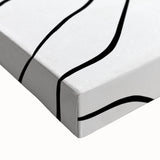 Dining Room Wall Art - Abstract Black and White Flow Design