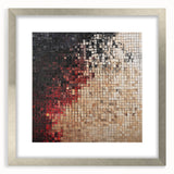 Abstract Mosaic Living Room Wall Art – Modern Framed Canvas