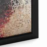 Abstract Mosaic Living Room Wall Art – Modern Framed Canvas