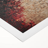 Abstract Mosaic Living Room Wall Art – Modern Framed Canvas