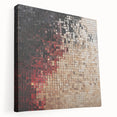 Abstract Mosaic Living Room Wall Art – Modern Framed Canvas