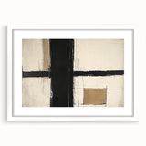 Abstract geometric frame design in white, showcasing sharp angles and soft curves, ideal for modern decor. The frame's minimalist style enhances any artwork or photo, creating a striking visual impact. Perfect for home or office settings.