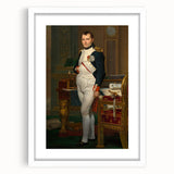 Neoclassical Art Print of Napoleon by David - Historic Leadership Decor