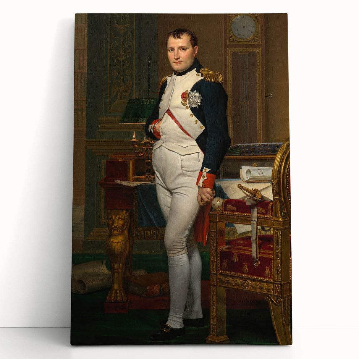 Neoclassical Art Print of Napoleon by David - Historic Leadership Decor