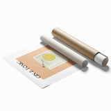 Extra large rolled print featuring pale pink floral art, suitable as classy bathroom or large living room wall decor.