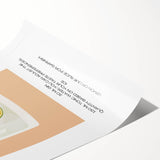 Extra large wall art featuring line art flowers in black on white, rolled print format.