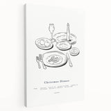 Christmas Dinner – Elegant Holiday Wall Decor