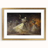Halloween Canvas Art - Skeleton Ballerinas in a Gothic Dance