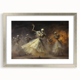Halloween Canvas Art - Skeleton Ballerinas in a Gothic Dance