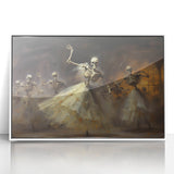Halloween Canvas Art - Skeleton Ballerinas in a Gothic Dance