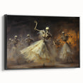 Halloween Canvas Art - Skeleton Ballerinas in a Gothic Dance