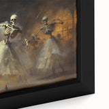 Halloween Canvas Art - Skeleton Ballerinas in a Gothic Dance