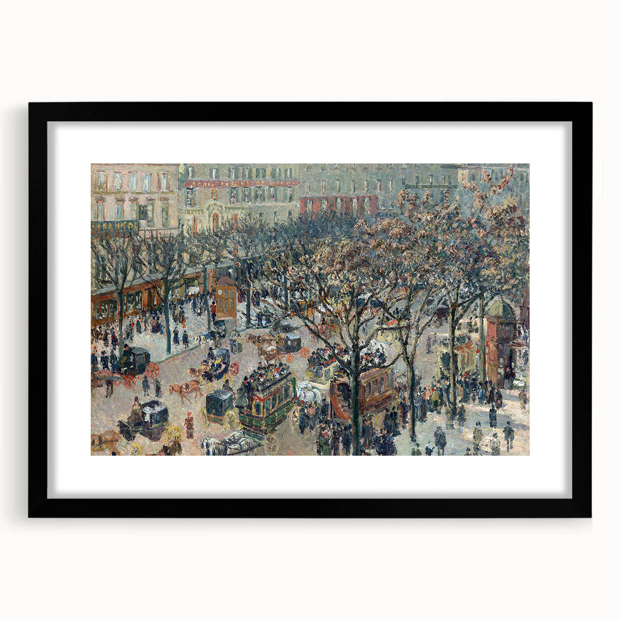 Impressionist Cityscape Wall Art - Pissarro's Boulevard in Sunlight