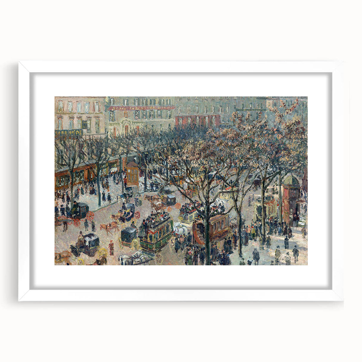 Impressionist Cityscape Wall Art - Pissarro's Boulevard in Sunlight