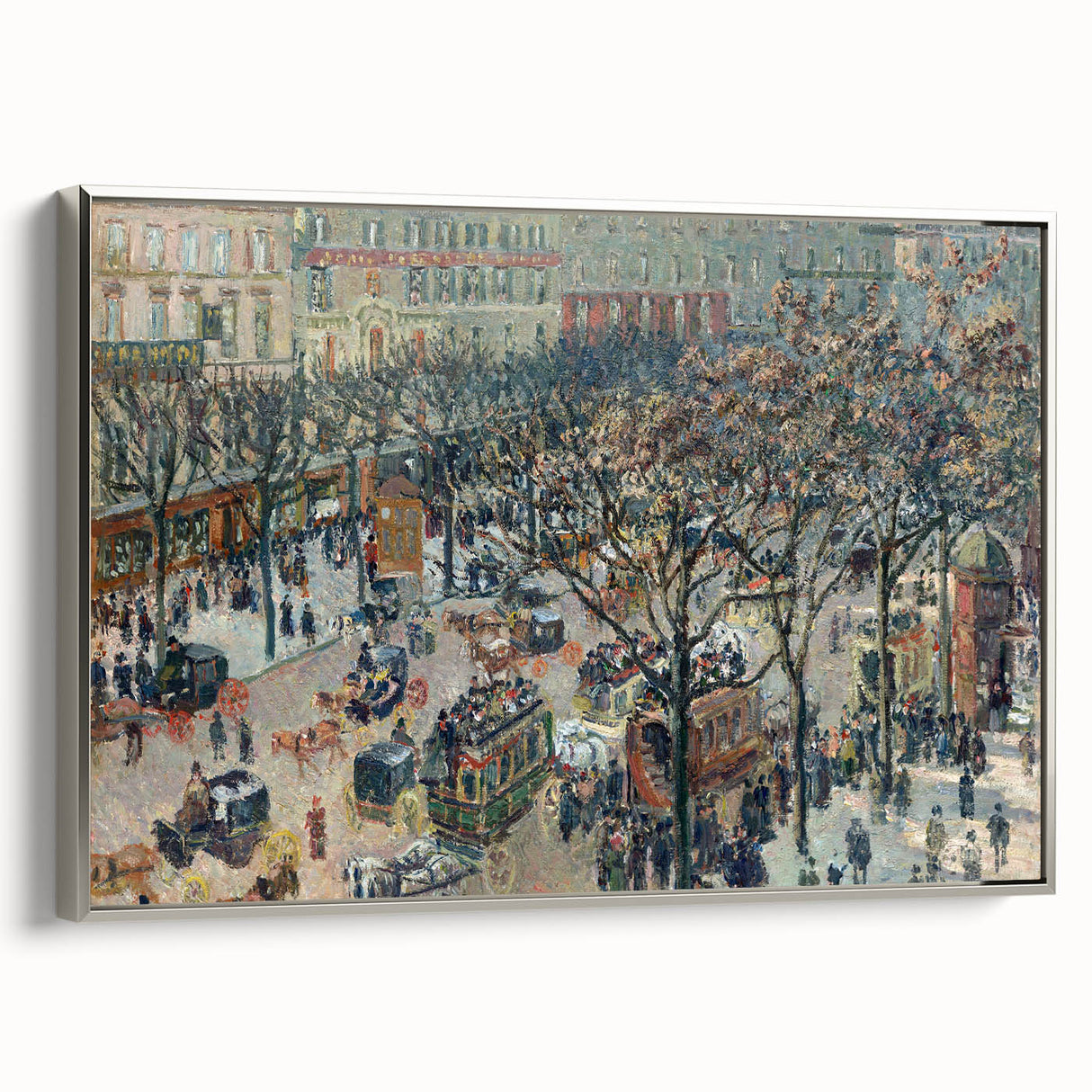 Impressionist Cityscape Wall Art - Pissarro's Boulevard in Sunlight