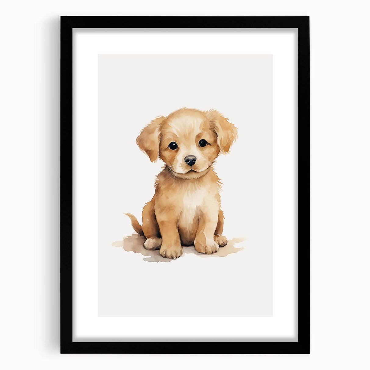 Cute Puppy Nursery Wall Art – Baby Room Decor & Kids Prints