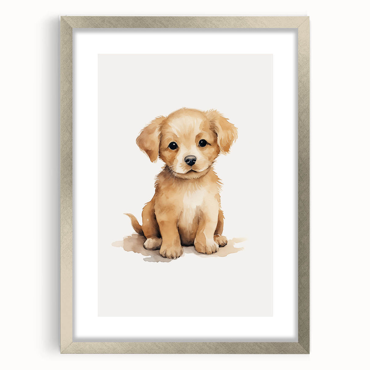 Cute Puppy Nursery Wall Art – Baby Room Decor & Kids Prints
