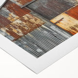 Rolled canvas showcasing a vibrant landscape barn design in warm colors, elegantly packaged in a protective cardboard tube for easy display. Perfect for home decor.