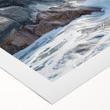 Stunning landscape canvas print showcasing vibrant canyons in rich earthy tones, rolled for easy transport and perfect for home decor enhancement.