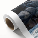 Stunning rolled canvas artwork depicting vibrant canyons in rich earth tones, showcasing unique textures and details, ideal for enhancing home decor.