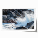 Vibrant landscape print of canyons in rich earthy tones, rolled and ready for display, showcasing stunning natural beauty and intricate details. Perfect for home decor enthusiasts.