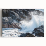 Vibrant landscape canvas art showcasing a stunning canyon view with rich earthy tones and intricate details, ideal for enhancing home decor or office spaces.