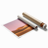 Landscape print showcasing a serene countryside scene with rolling hills and vibrant greenery, rolled and ready for framing. Ideal for home decor enthusiasts.