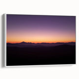 Framed canvas artwork showcasing a vibrant desert landscape with warm tones of orange and yellow, enhancing home décor with a modern touch. Ideal for art lovers.