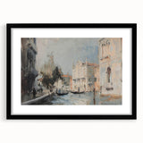 Black landscape frame with mat, showcasing a sleek front view design, ideal for displaying artwork or photographs in a modern setting. Perfect for home decor.