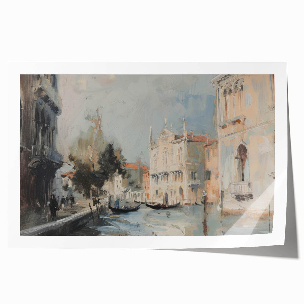 Stunning rolled print showcasing a vibrant landscape design with rich colors and intricate details, carefully packaged in a durable cardboard tube for safe shipping. Ideal for home decor enthusiasts seeking unique wall art options.