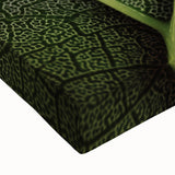 Black and white close-up image of leaves on a large canvas, ideal for bedroom wall art with a landscape theme.